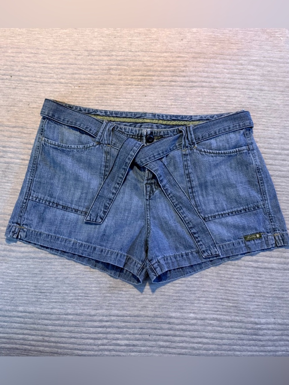 Lucky Brand Shorts Size 31 Tie Waist Lightweight Denim Casual